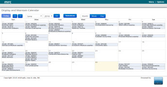 Display and Maintain Calendar