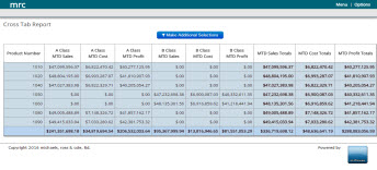 Cross Tab Report