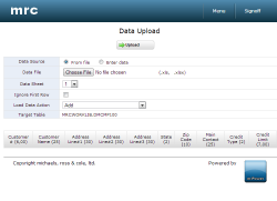Data Upload Maintenance
