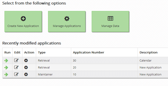 Larger buttons help users understand what action to take, and make the application more usable on mobile devices