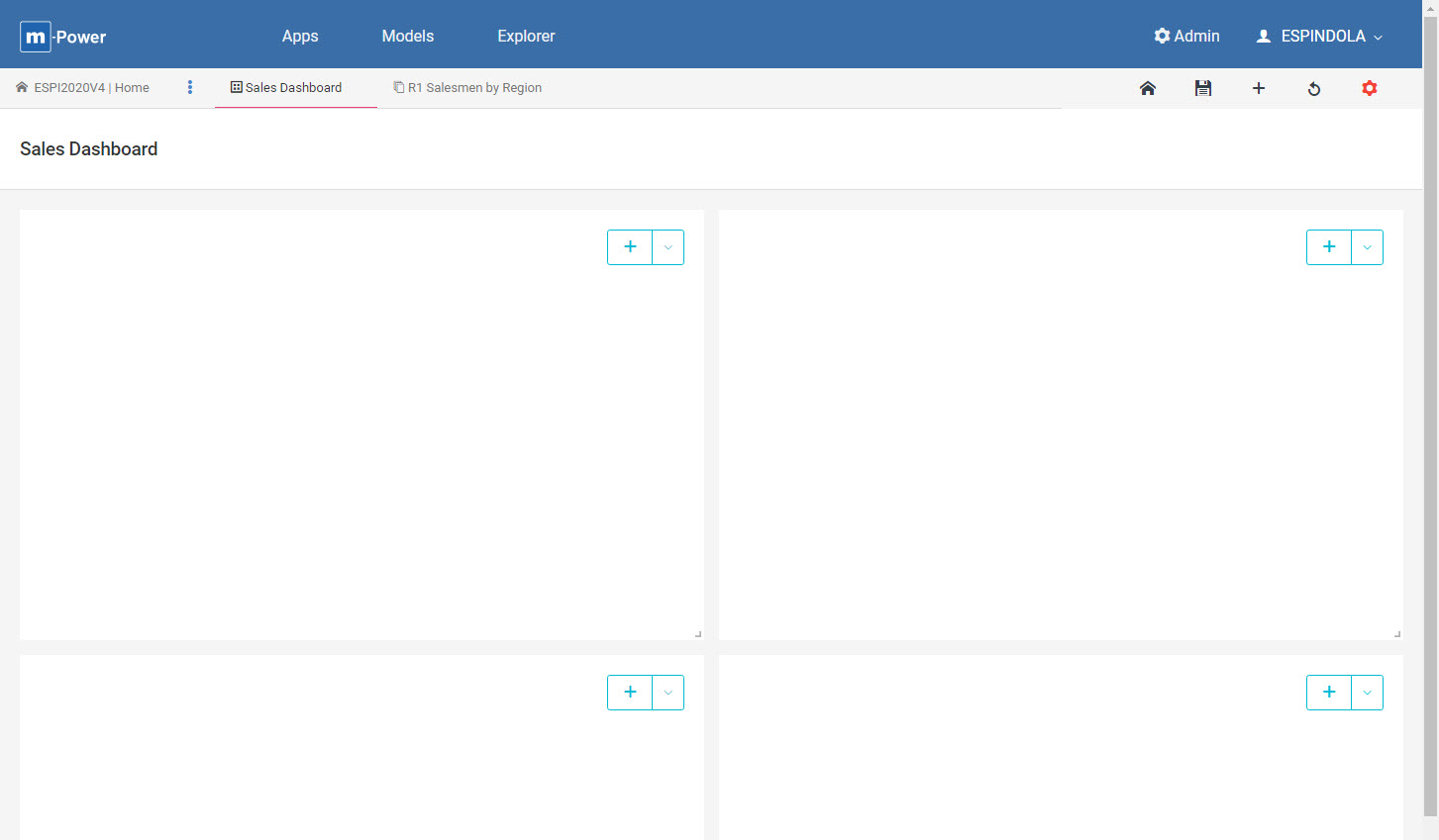 Click to enlarge image Default dashboard layout