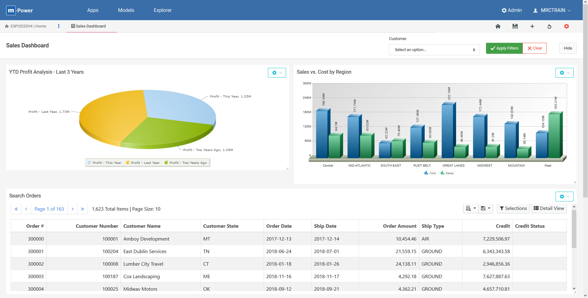 Click to enlarge image Dashboard List