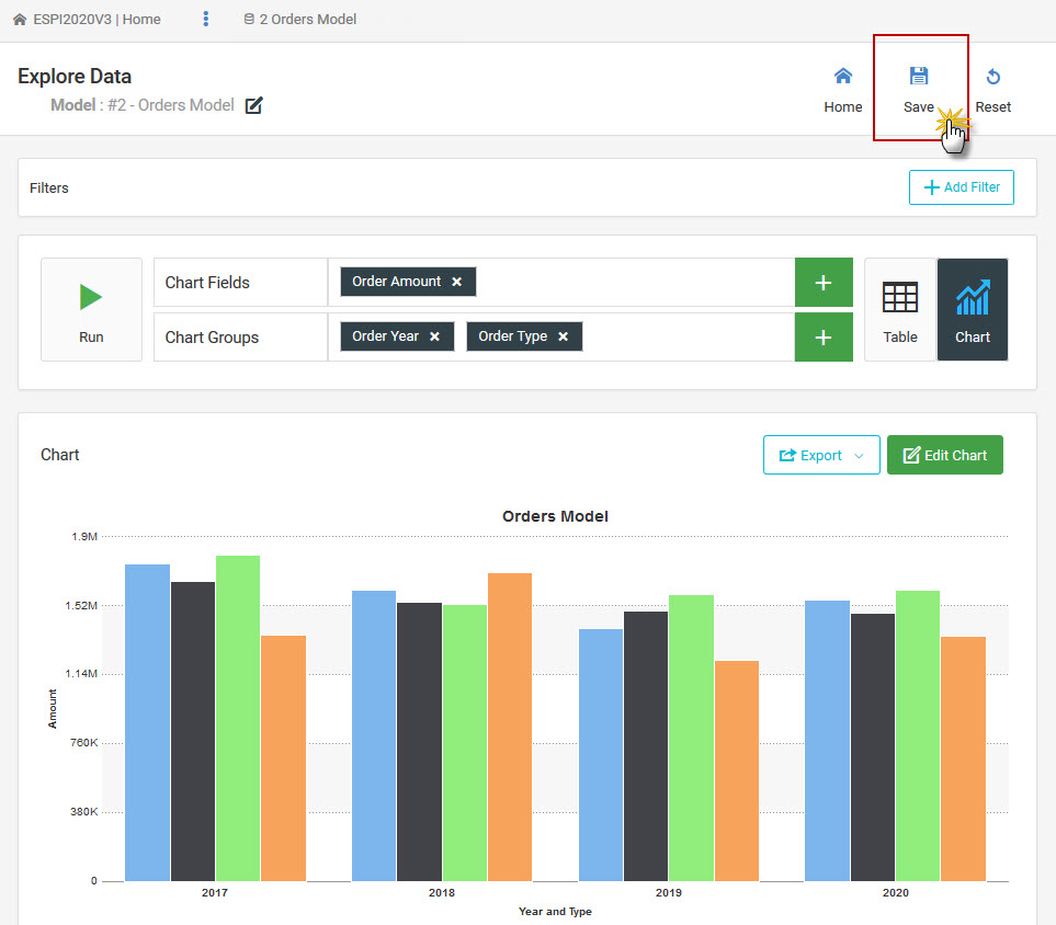 Saved DX Charts/Reports