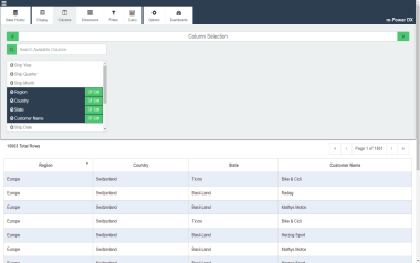 m-Power Data Explorer ad-hoc reporting demo