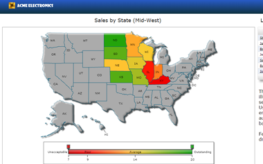 Interactive map with multi-tenant security