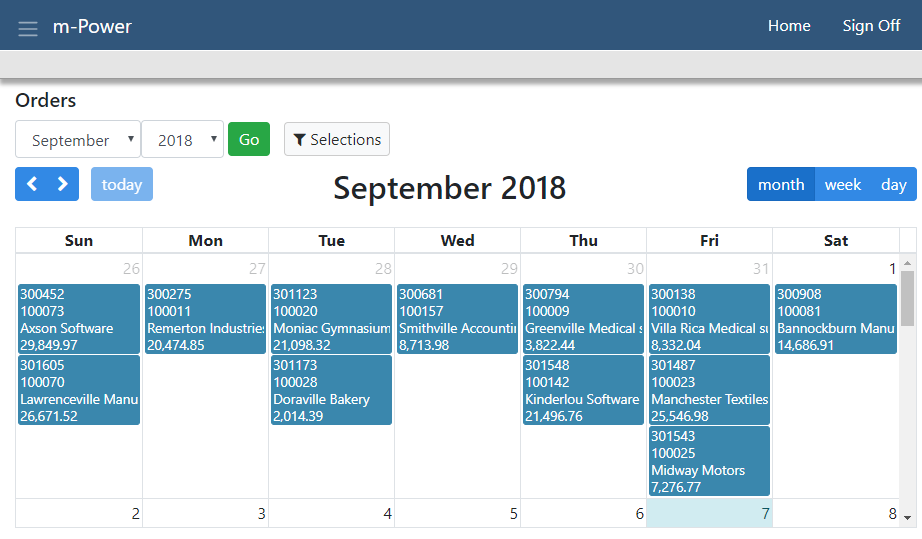 Color Coding in a Bootstrap Calendar – mrc Tech Blog