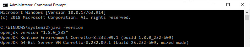 Java Version Updated