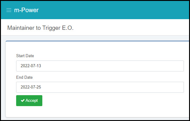 Single Row Maintainer at runtime